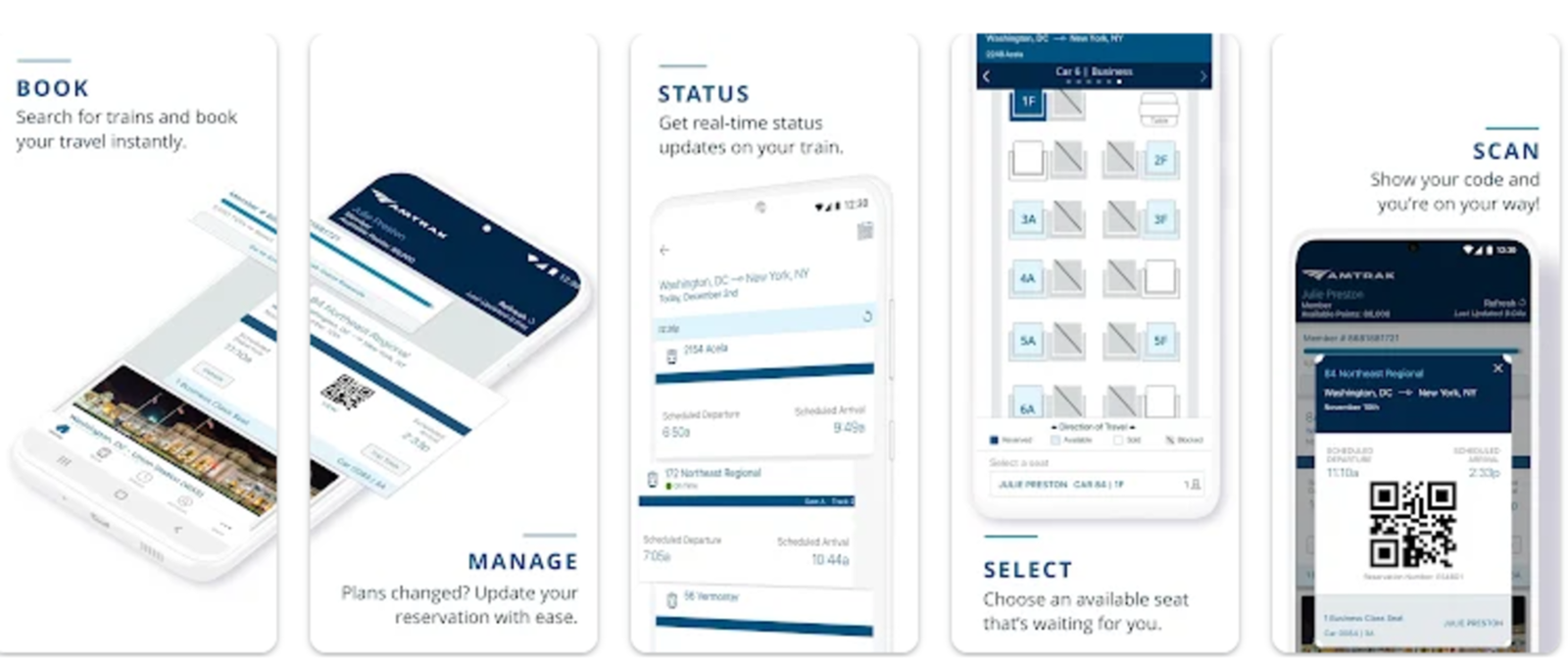 Amtrak es la app ideal para viajar por Estados Unidos