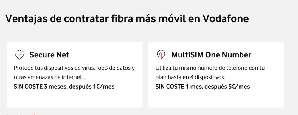 imagen de los servicios añadidos de vodafone