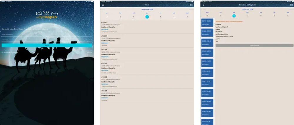 Aplicación Los Reyes Magos TV en móviles