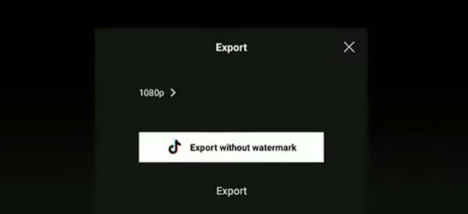 A veces TikTok te permite exportar sus vídeos sin marcas de agua