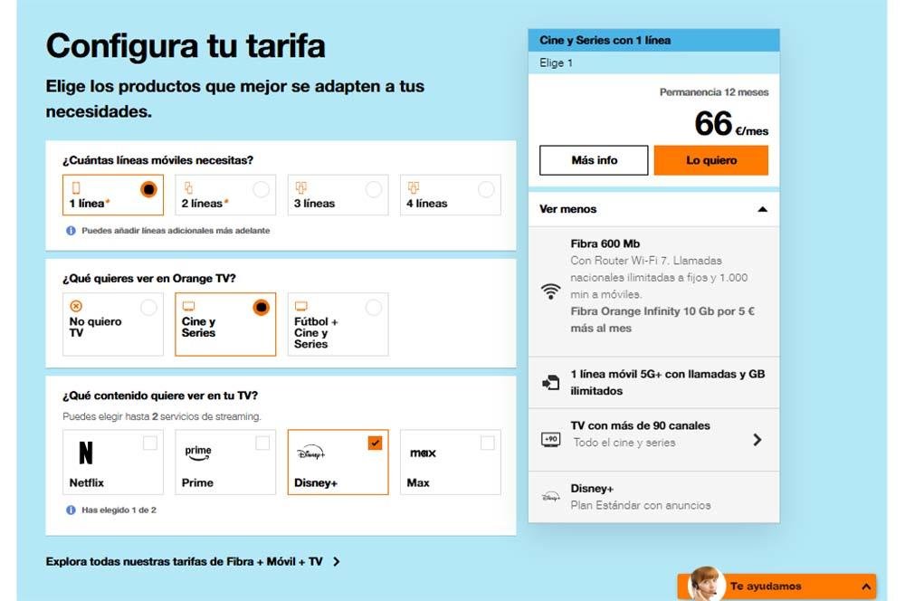 configurador tarifas Orange