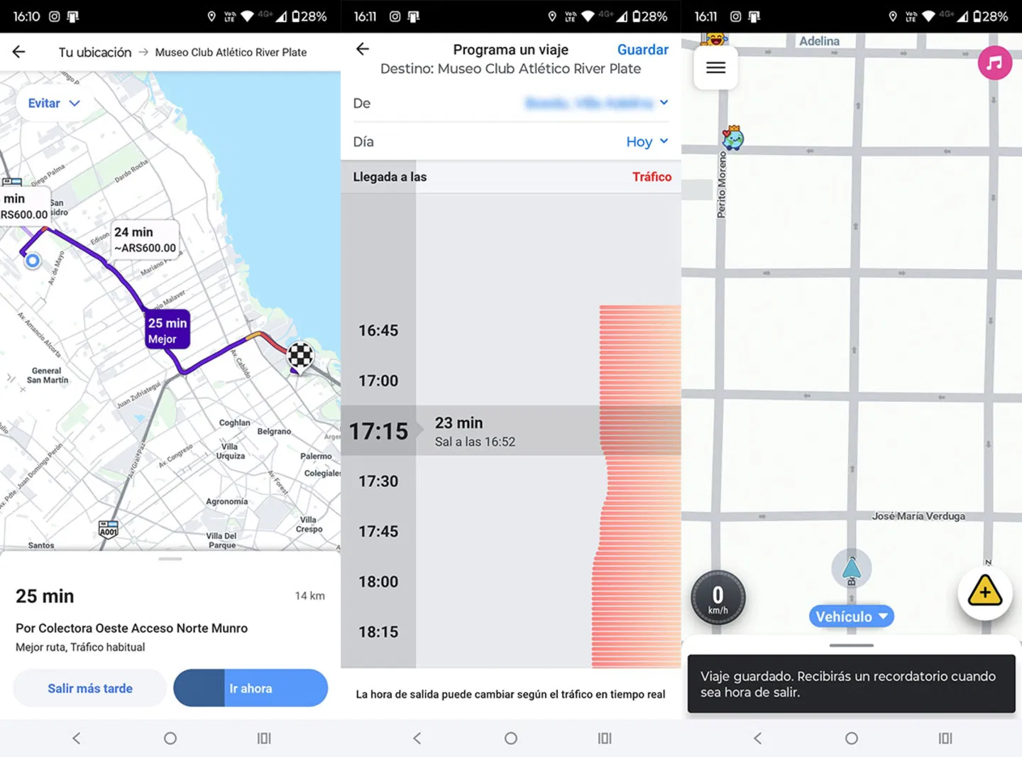 Guardar mapas de Waze en el móvil