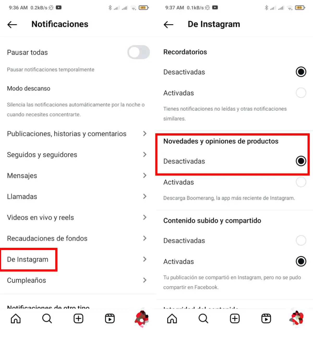 quitar threads desde notificaciones 2