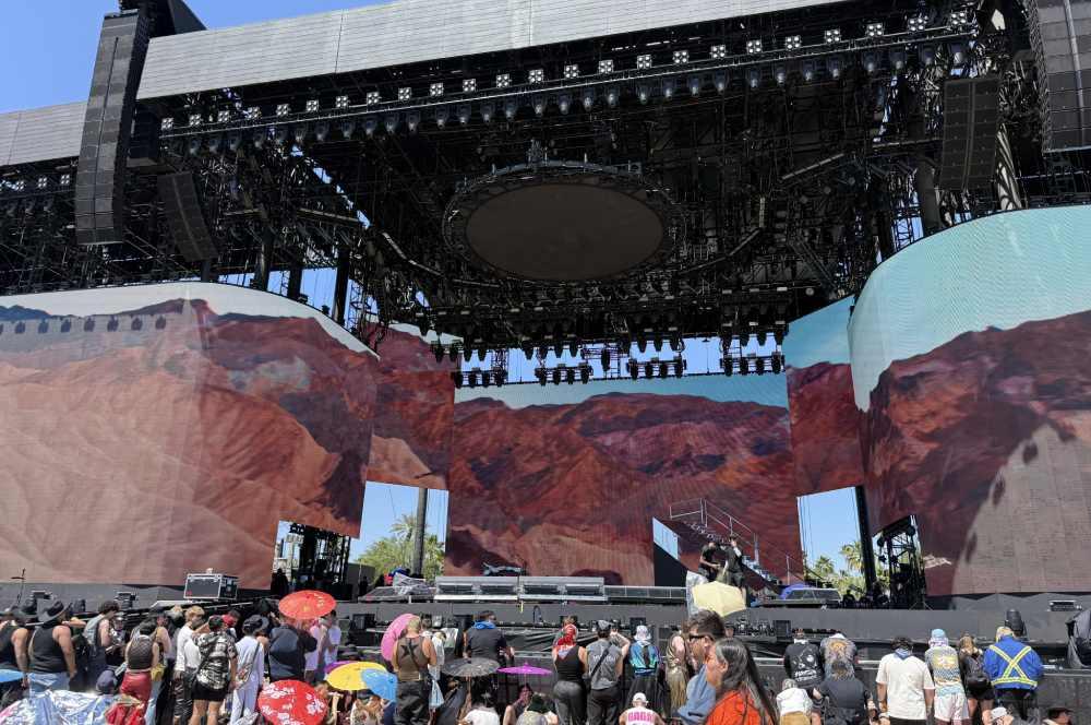 Escenario principal del Coachella 2025.